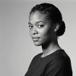 black and white photo of a beautiful and elegant 1 9 6 5 young black actress