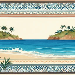 seascape ndebele pattern