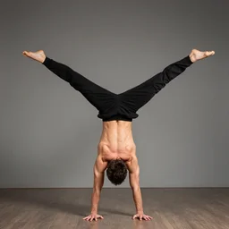 person doing a handstand
