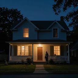 grandma's house night time dark nostalgic