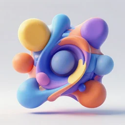 ai created 3 d abstract art