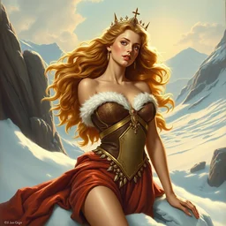 goddess of the arctic by gil elvgren