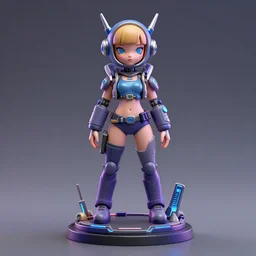 a space - girl, 1 / 4 garage resin kit, cyberpunk