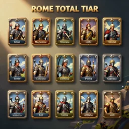 rome total war game asset unit cards vector