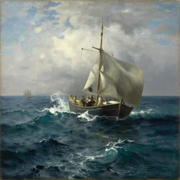 an anatomy of oceans, in the style of ivan aivazovsky, oil on canvas, the louvre