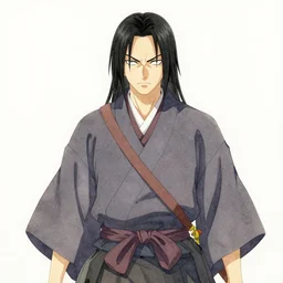 a scary Japanese watercolor painting of Oda Nobunaga