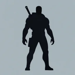 an illustration of a titan from titanfall, shape focus, minimalist