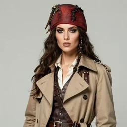 female pirate with trench coat, brown makeup, behance hd artstation, style of jesper ejsing, by rhads, makoto shinkai and lois van baarle, ilya kuvshinov, ossdraws