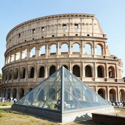 coliseum made out of glass