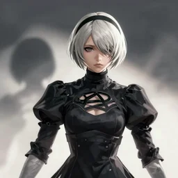 ultra realistic render of Nier Automata