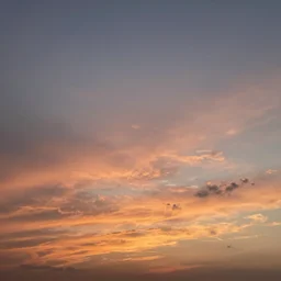 pretty sunset sky with clouds