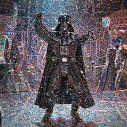 film still of Darth Vader dancing at a disco club in Star Wars The Empire Strikes Back,