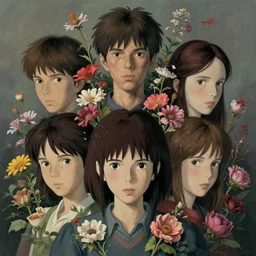 portrait, nightmare anomalies, flowers by hayao miyazaki, kenneth blom, mental alchemy, james jean, pablo amaringo, naudline pierre, contemporary art, hyper detailed