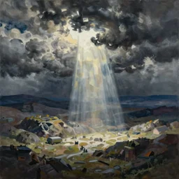 a painting of the end of the world by chiho aoshima,