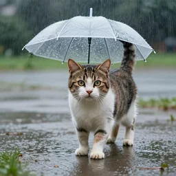 it's raining cats and dogs