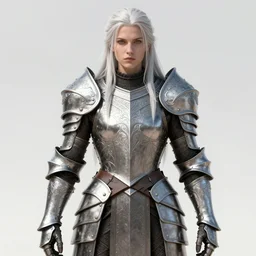 opal viking armor!!! long wild white hair!! covered chest!!! fantasy, d & d, intricate ornate details, symmetry, concept art, sharp focus, illustration, art by artgerm! greg rutkowski magali villeneuve wlop! ilya kuvshinov!!, octane render, unreal engine 5, highly rendered!!