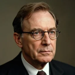 a photorealistic portrait of aldous huxley wearing glasses