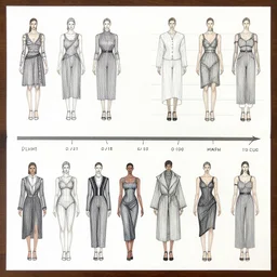 time and relative dimension in space, clothing design ideas, concept sheet