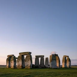 stonehenge levitating at dusk