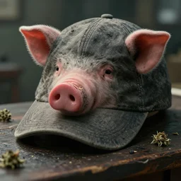 pig billed cap, thc, LSD, concept art, cinematic, detailed, trending on artstation, unreal engine 5 rendering, cinematic, greig fraser cinematography, epic composition, 8k, 35 mm photography
