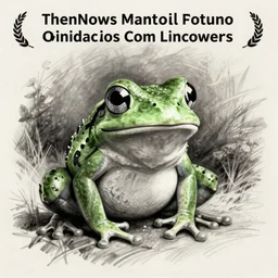 Friendly frog, professional sketch