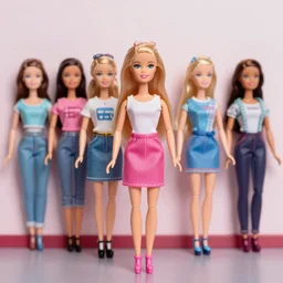 barbie on suspects lineup in front of wall facing the camera https : / / www. youtube. com / watch? v = iqloiqrx 7 nq