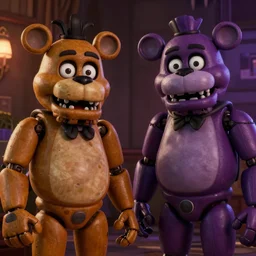Nicholas Cage in Five nights at Freddy's enjoying the purple guy