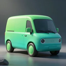 a concept art of a vehicle, gradient green and cyan, artstation