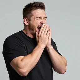 Joe Rogan sneezing by Greg Hildebrandt