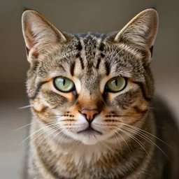 a ripped cat, highly detailed, photo realistic,