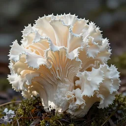 latticed - stinkhorn, favolaschia - calocera, tremella - mesenterica, by hans gude, by adolph tidemand, norwegian romantic nationalism, sharp edges, clean focus, hard light