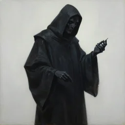 painterly painting of the grim reaper, by lixin yin, by peter mohrbacher