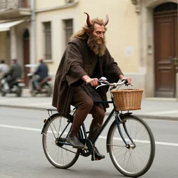 the Jewish devil riding a bike