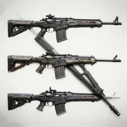 Sci Fi Dystopian Rifle concept design