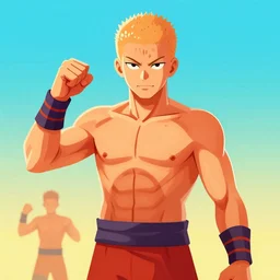 stylized flat colour saitama one punch man gradient bright colours, stylized, 2 d,