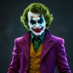 glowwave portrait of the joker from borderlands 3, hyper detailed, digital art, trending in artstation, cinematic lighting, studio quality, smooth render, unreal engine 5 rendered, octane rendered, art style by heri irawan and wlop