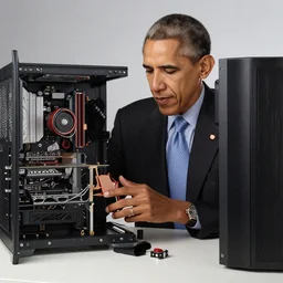 Photo of obama building a PC
