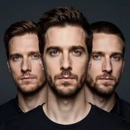 portrait of three-eyed man