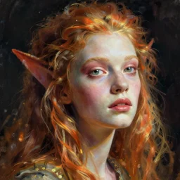 portrait of an strange creature, art by maxim verehin