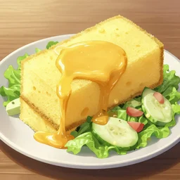 salad sponge dressing, Trending on Artstation, Hiroaki Tsutsumi style