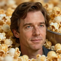 steve carrell as a popcorn kernel, realistic, hyperrealistic, ultra realistic, real, real world, highly detailed, very detailed, extremely detailed, intricate details, 8 k resolution, hd quality