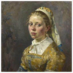 portrait of a dutch woman ( 3 1 ) from the netherlands in 2 0 2 1, an oil painting by ross tran and thomas kincade