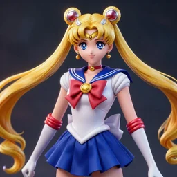 beautiful render of Sailor moon (league of legends), 3d, octane render, realistic, highly detailed, trending on Artstation and Safebooru