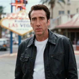 film still of nicholas cage as hunter s thompson in fear and loathing in las vegas ( 1 9 9 8 )