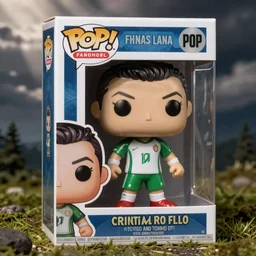 funko pop of Cristiano Ronaldo, fantasy, funko pop”