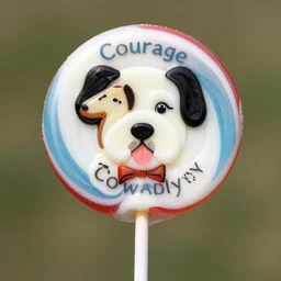 courage the cowardly dog as a lollipop