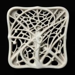 highly detailed beautiful simple organic molding piece with a black background, art nouveau, gaudi, sharp focus, dynamic lighting, elegant harmony, beauty, masterpiece