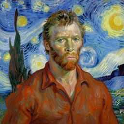 bright beautiful oil painting of charlton heston on the planet of the apes, light scatter, van gogh