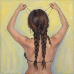 and if the cord would not reach my braids i would add, meaningful, abstract, illustration, metaphoric, painting