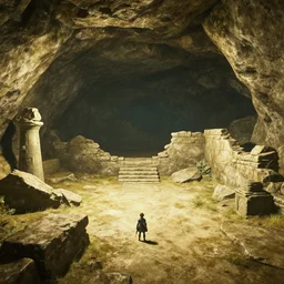 ancient cave ruins in breath of the wild
